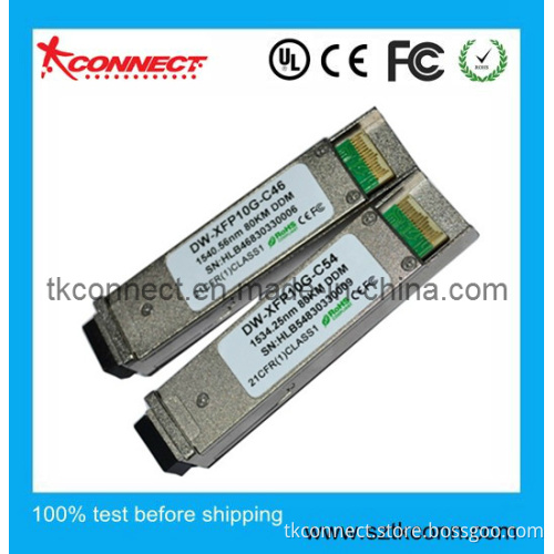 DWDM XFP Fiber Optic Module 80km